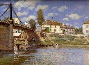 Alfred Sisley Bridge at Villeneuve-la-Garenne oil